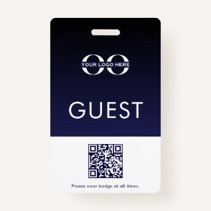 Guest Badge Company Logo QR Code