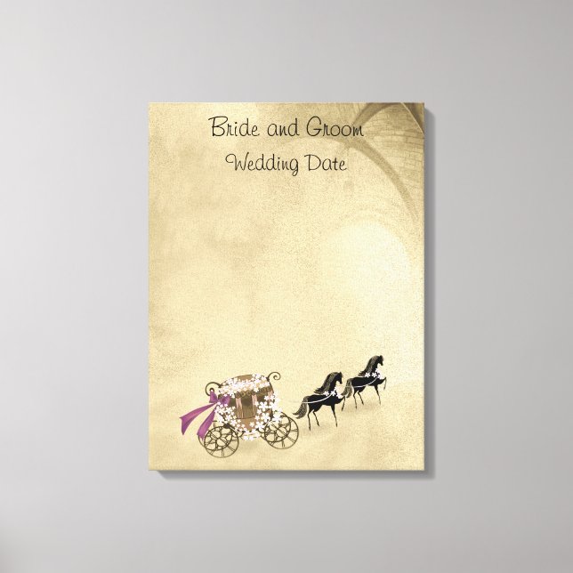 Guest Book Alternative Carriage and Horses (Front)