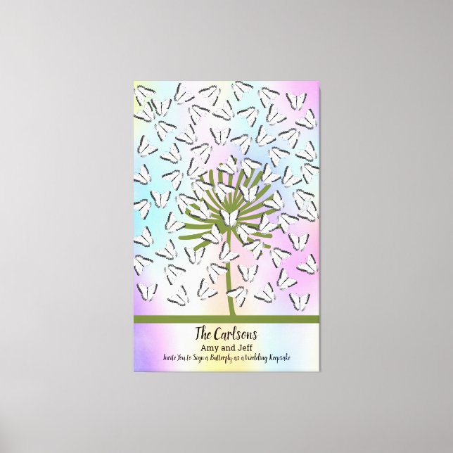 Guest Book Alternative with Butterflies (Front)