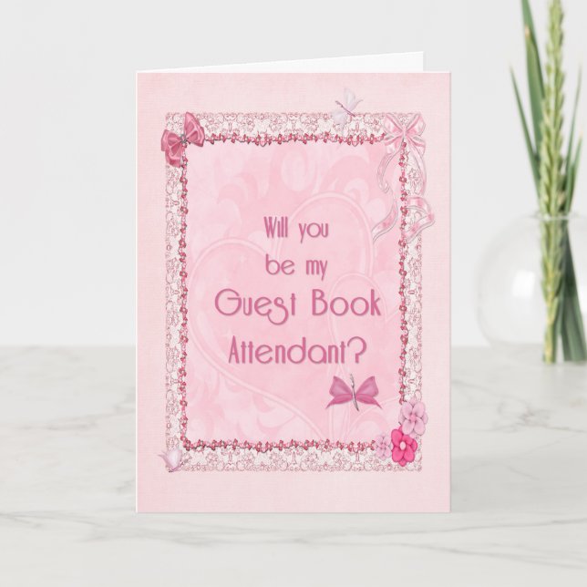 Guest book attendant card (Front)