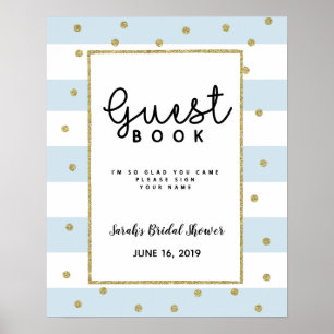 guest book baby bridal shower game guestbook