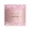 Guest book birthday blush pink glitter name