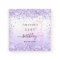 Guest book birthday party violet butterfly
