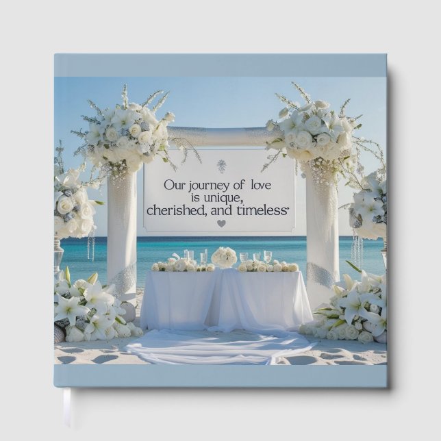 Guest Book-Elegant Wedding Guestbook (Front)