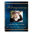 Guest book memorial funeral blue sky photo