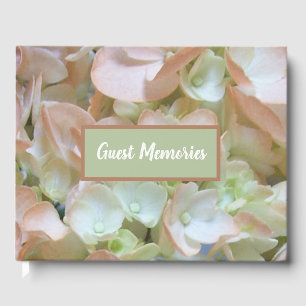 Guest Book - Peach Hydrangea