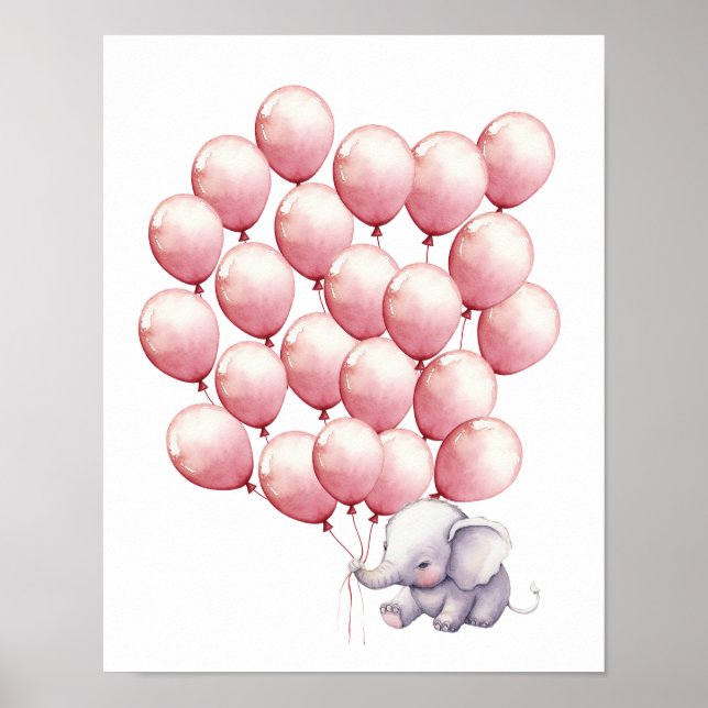 Guest Book Poster, Sign a Balloon, Guestbook (Front)
