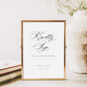 Guest Book Reception Event Table Sign Poster