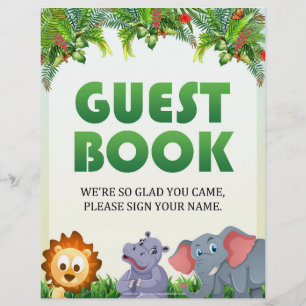 Guest Book Sign [Animal Theme] Letterhead