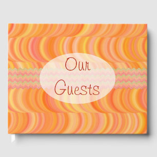 Guest Book - Warm Orange Curves