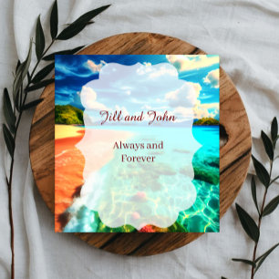 Guest Book Wedding Beach Custom Keepsake
