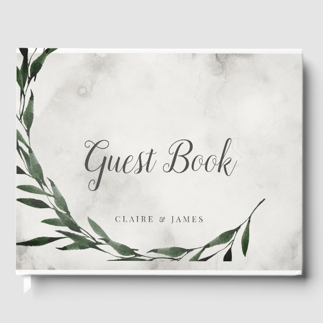 GUEST BOOK, Wedding 'CLASSIC RUSTIC' Book (Front)