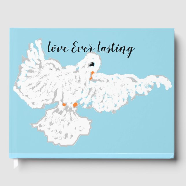 Guest Book Wedding : Dove  Ever Lasting (Front)