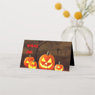 Guest Creepy Graveyard Eat and Drink if you Dare Place Card