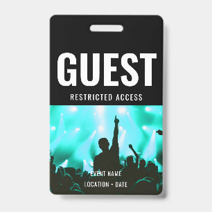 Guest Custom Event or Concert Name Badge
