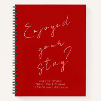 Guest Feedback Guest Book Red