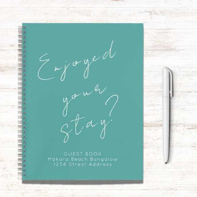 Guest Feedback Guest Book Turquoise (Creator Uploaded)