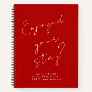 Guest Feedback Red Notebook