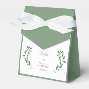 Guest gift boxes Vert Sauge eucalyptus