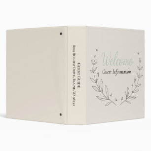 Guest Information Welcome Binder