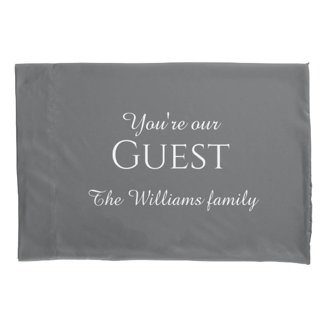 Guest monogrammed pillowcases (Front)