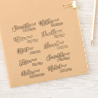 Guest Names Stickers For Place Cards and Favours
