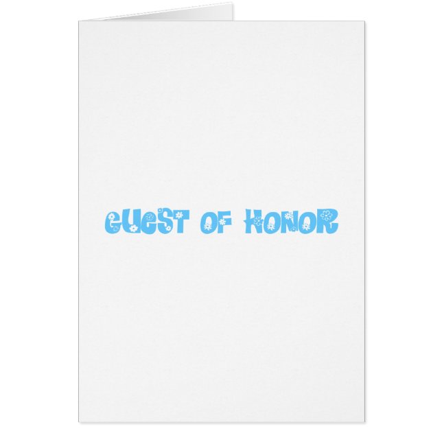 Guest of Honour (Front)