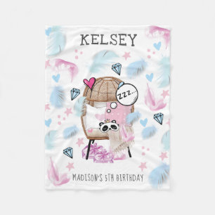 Guest Personalized Slumber Party Fleece Blanket