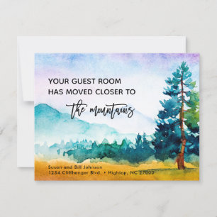 Guest Room Moved Closer to Mountains New Address Announcement