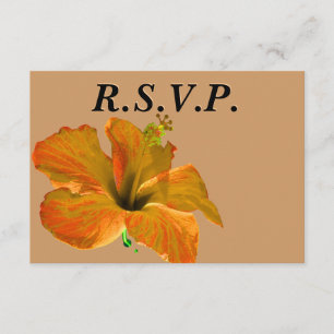 Guest RSVP Fall Wedding Card