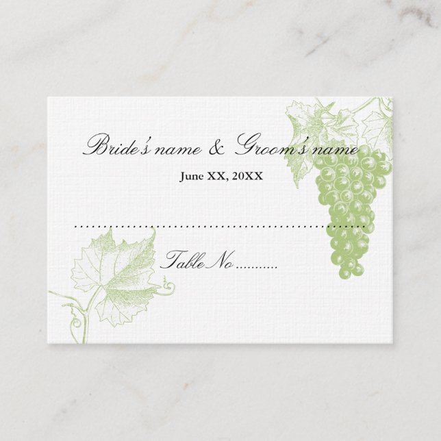 Guest Seating Card (Front)