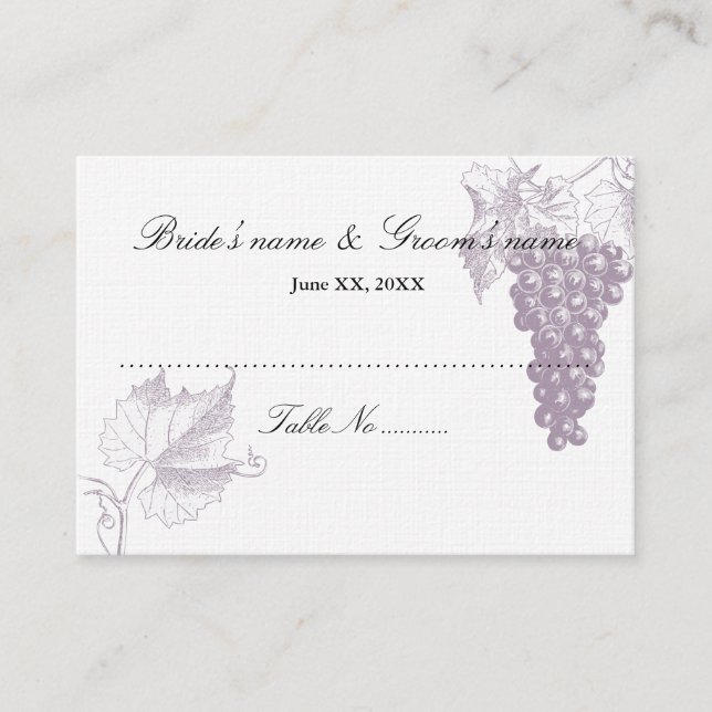 Guest Seating Card (Front)