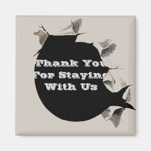 Guest Thank You Rental Home Torn Paper Promotional Magnet