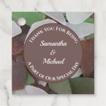 Guest Thank You Sea Glass Beach Wedding 