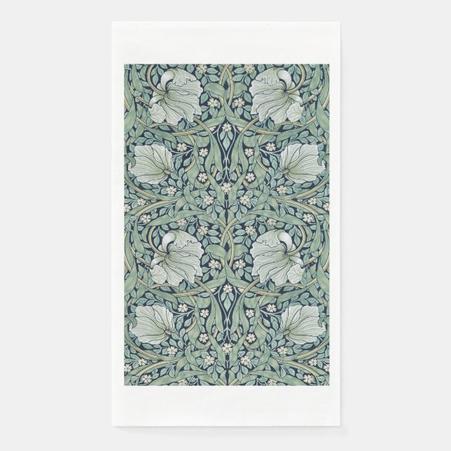 GUEST TOWEL : WILLIAM MORRIS : PIMPERNEL : NAPKIN (Front)