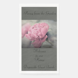 Guest Towels Qty 50 Peony From the Garden Napkin