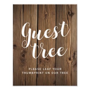 Guest tree rustic Country Barn wedding party Photo Print