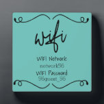 Guest Visitor WIFI information Password Plaque<br><div class="desc">This design was created though digital art. It may be personalized in the area provided by changing the photo and/or text. Or it can be customized by choosing the click to customize further option and delete or change the colour the background, add text, change the text colour or style, or...</div>