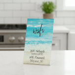 Guest Visitor WIFI information STR Rental Home Pedestal Sign<br><div class="desc">This design was created though digital art. It may be personalized in the area provided by changing the photo and/or text. Or it can be customized by choosing the click to customize further option and delete or change the colour the background, add text, change the text colour or style, or...</div>