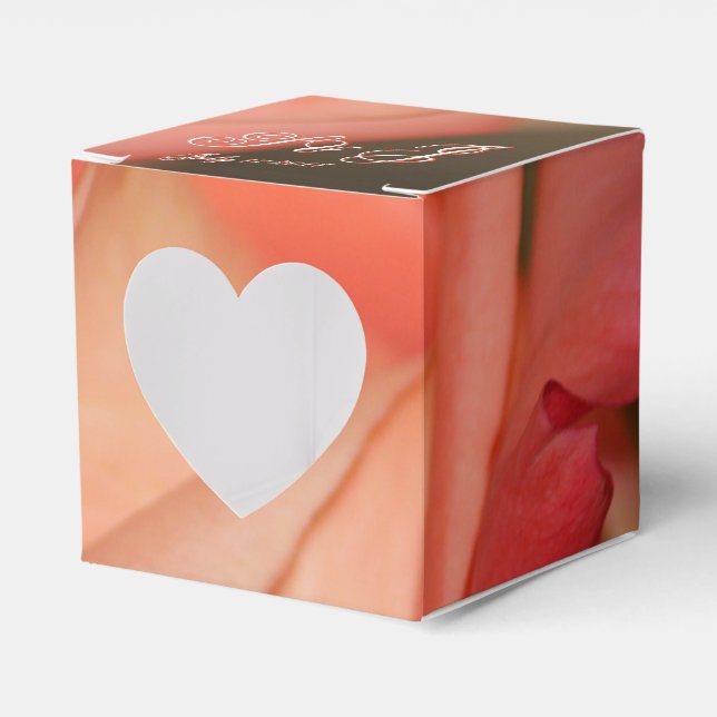 Guest  Wedding Favour  Heart Gift Box (Front Side)
