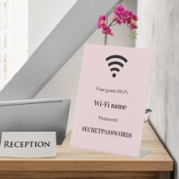 Guest wifi network password pink