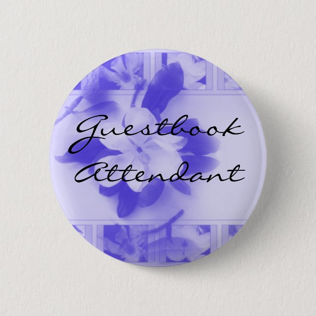 Guestbook Attendant 2 Inch Round Button (Front)