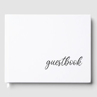 Guestbook with logo hostel bed & breakfast info