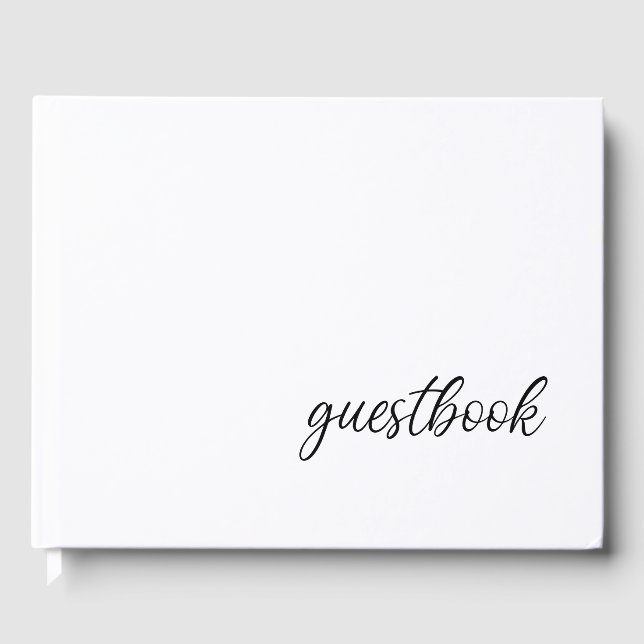 Guestbook with logo hostel bed & breakfast info (Front)