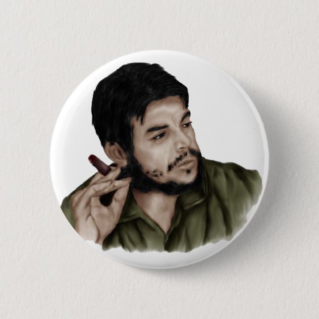GUEVARA 2 INCH ROUND BUTTON (Front)