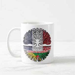 Guiana Guyanese French France Tree Roots Flag Coffee Mug