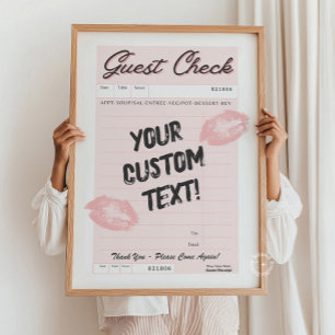 Guichet personnalisé Citation personnalisée Poster