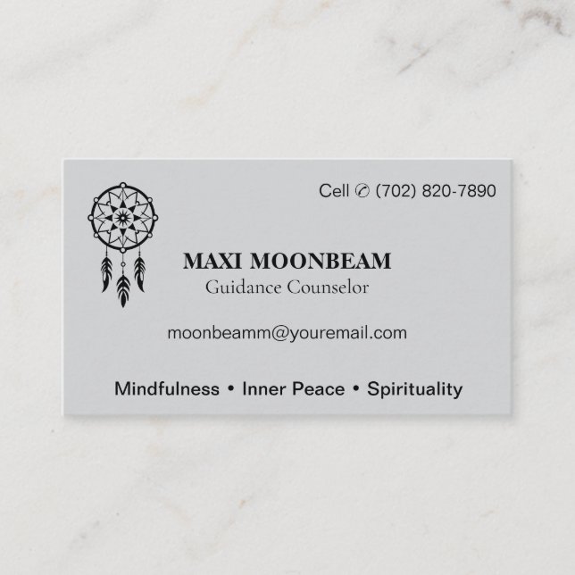Guidance Counsellor | Basic Business Card (Front)