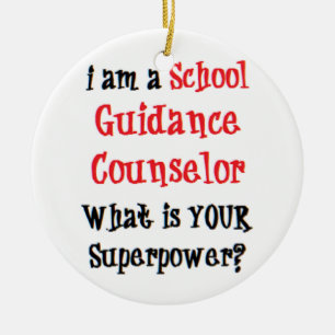 guidance counsellor school ceramic ornament