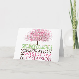 Guidance Counselor Card Cherry Blossoms